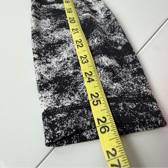 Lululemon Wunder Under Hi Rise Leggings Black White Speckle Size 6 - Picture 6 of 8